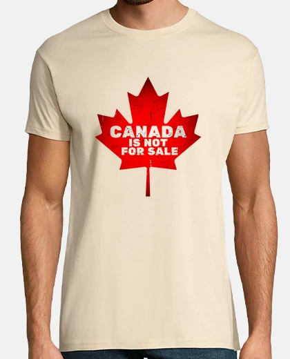 T-shirt foglia d39acero canadese retrò
