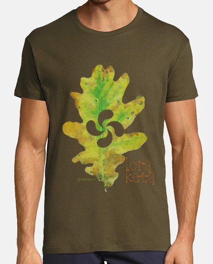 T-shirt foglia di chercia lauburu
