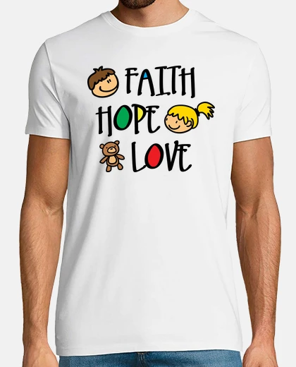 Tee-shirt foi espoir and amour