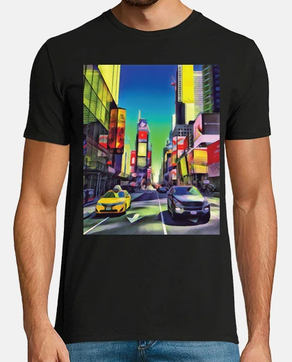 Tee-shirt fois carré -nouveau york
