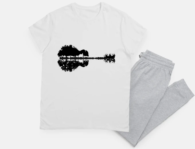Pajama folk guitar reflections nature