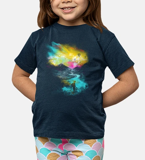 Kids follow the road