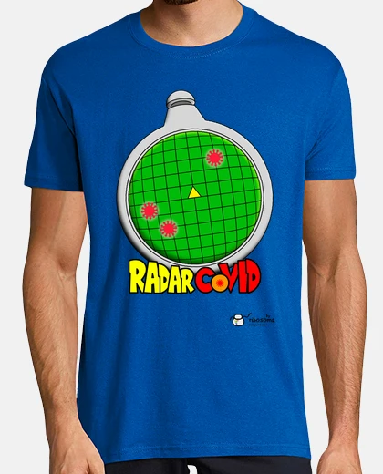 Tee-shirt fond clair radar covid