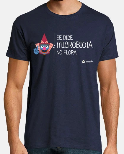 Tee-shirt fonds sombres du microbiote