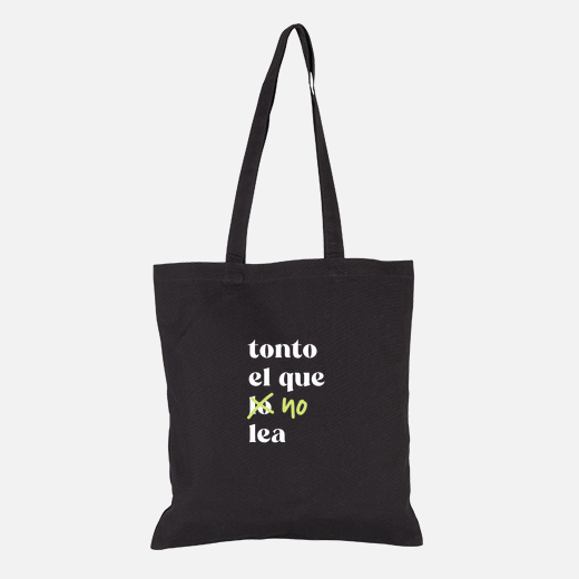 fool who does not read - totebag