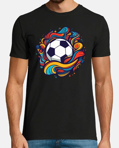 Tee-shirt football flamme