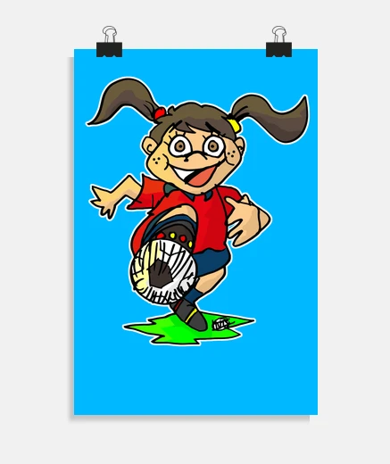 Poster footballeur espagnol
