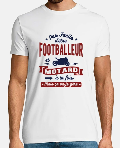 Tee-shirt Footballeur et motard