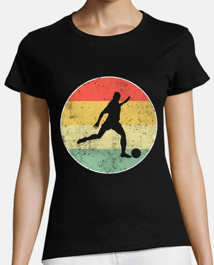 Tee-shirt footballeur rétro