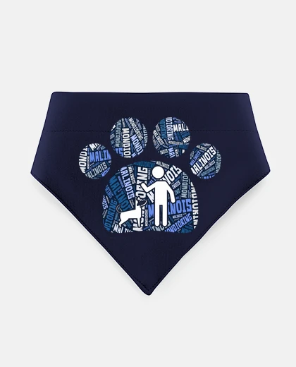 Mascotas footprint 02 bandana