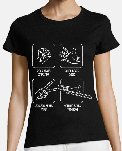 T-shirt forbici sasso carta niente batte il