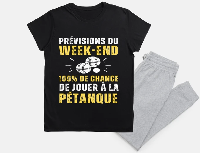 Pyjama forecast of the weekend pétanque humor