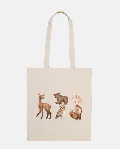 Bag forest animals for children baby storage bag business tote