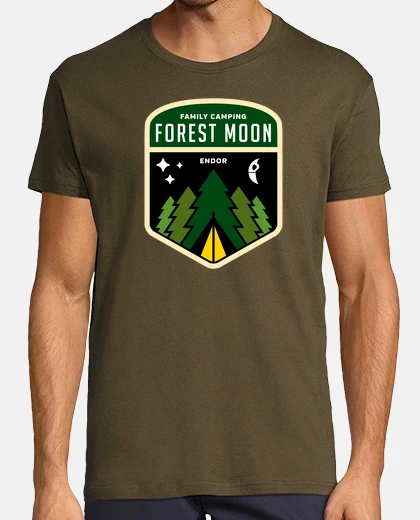 T-shirt forest moon camping