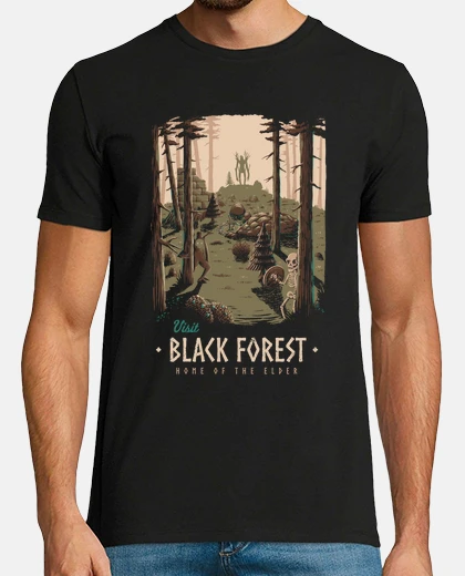 T-shirt forest nera