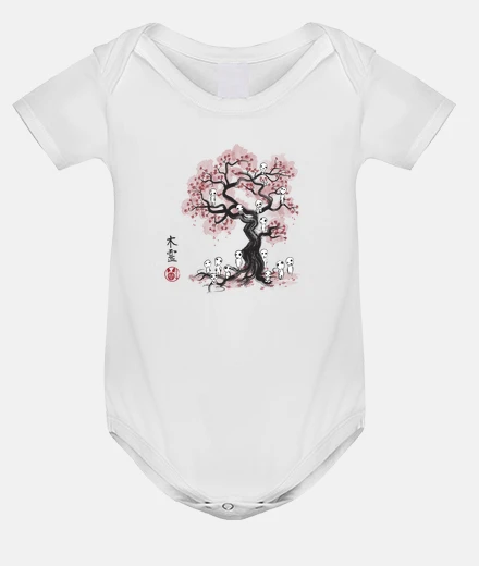 Kids forest spirits sumi-e
