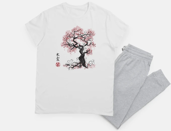 Pyjama forest spirits sumi-e