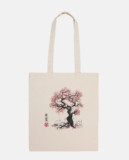 Bag forest spirits sumi-e