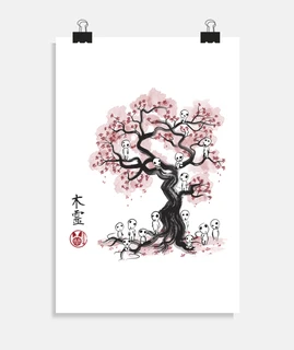 forest spirit forest è sumi-e