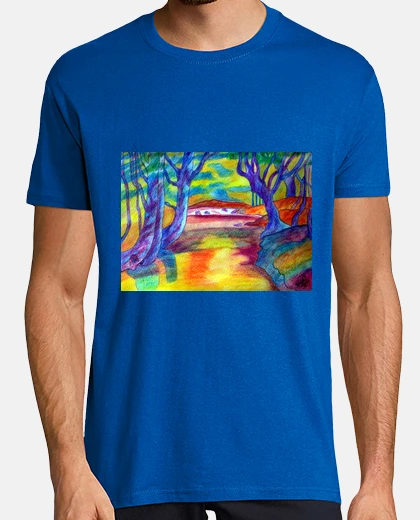 Tee-shirt forêt à can tado