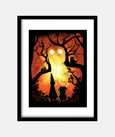 Cadre forêt enchantée