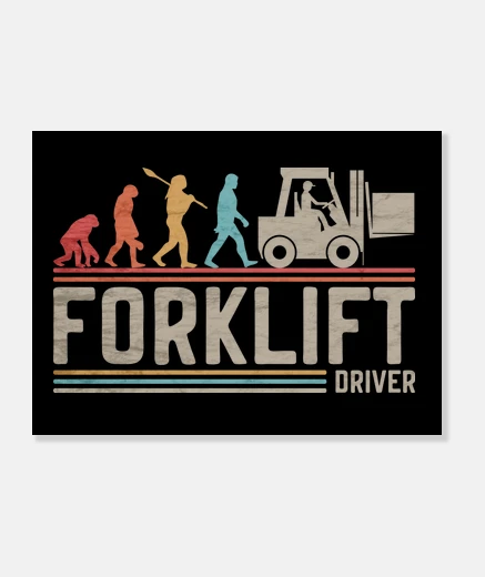 Stampa Forklift Driver Carrello Elevatore