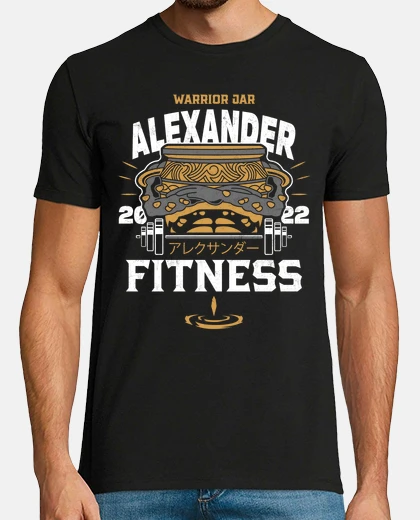 T-shirt forma fisica del bicchiere del guerrier