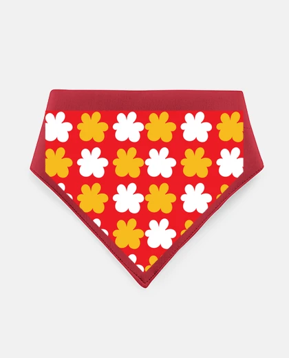 Mascotas formes jaunes et blanches, bandana pour animaux de compagnie