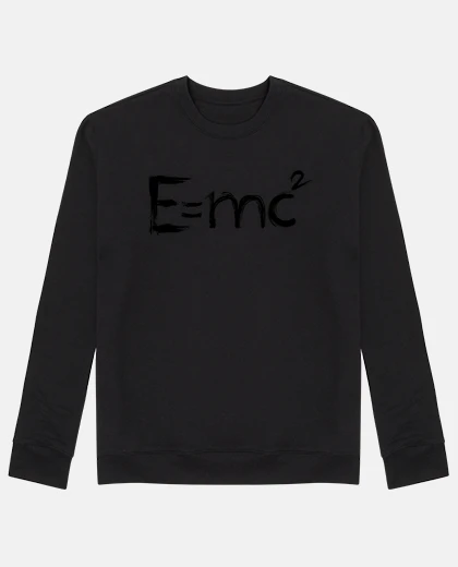 Felpa formula energetica di einstein - black 