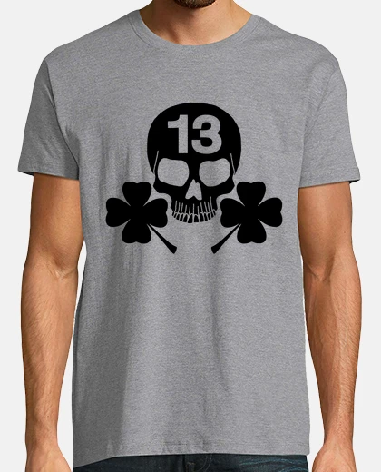 T-shirt fortunato teschio nero