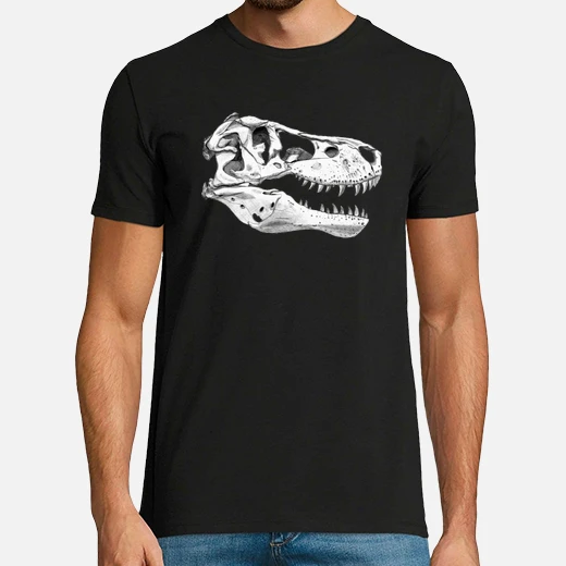fósil del cráneo de un t-rex