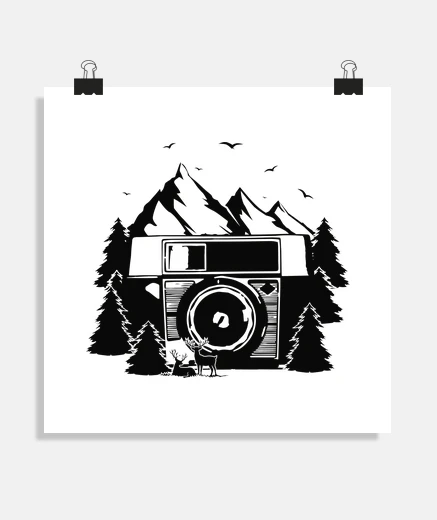 Póster foto de la montaña