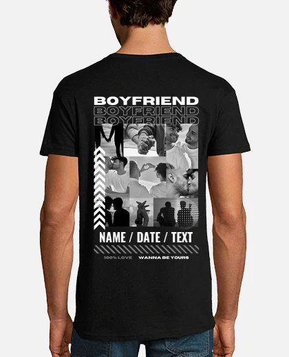 T-shirt foto personalizzabile del fidanzato regali di san