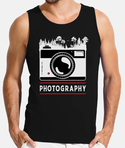 Camiseta fotografia fotografia lente de camara