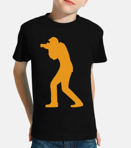 Ropa Fotografo Camara Fotografica Naranja