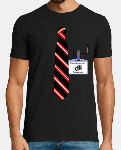 Camiseta Fotógrafo con corbata