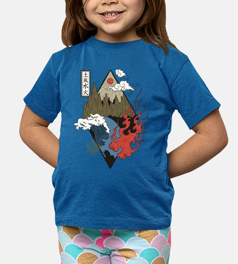 Kids Four Elements Water Air Fire Earth