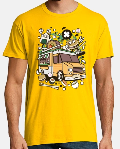 Tee-shirt fourgon alimentaire japonais