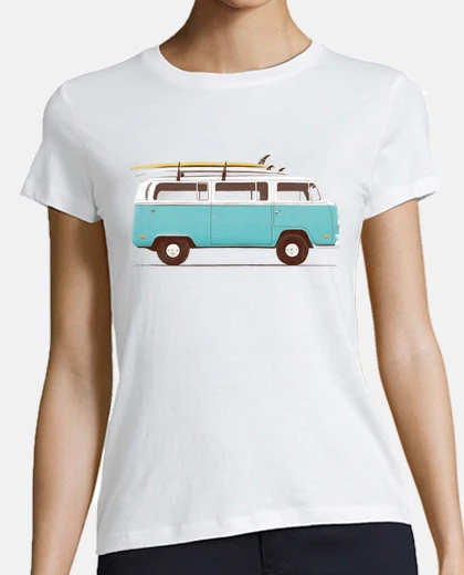 Tee-shirt fourgon bleu