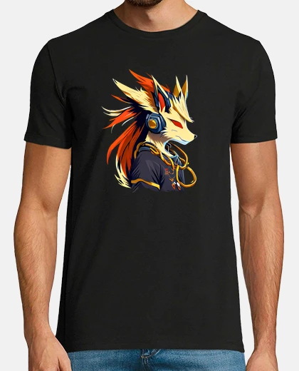 T-shirt fox badass gangster music