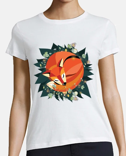 T-shirt fox circle