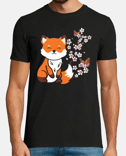 Playera fox flowers