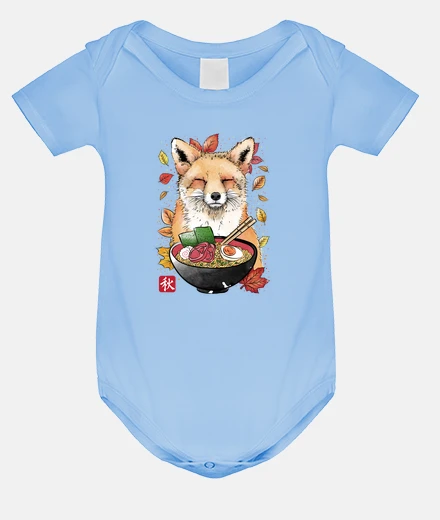 Kids fox leaves and ramen