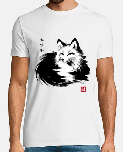 Camiseta Fox Resting sumi e