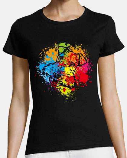 Tee-shirt fox terrier aquarelle