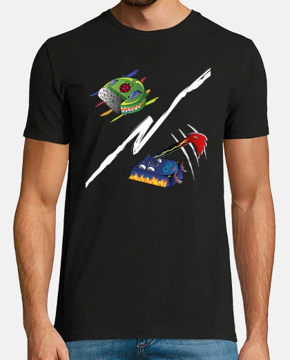 Tee-shirt framboise bot vs combat arduino bot