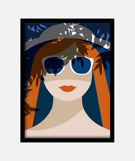 Framed frame pinup art deco retro art
