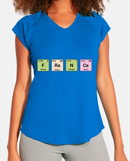 Tee-shirt France - éléments périodiques