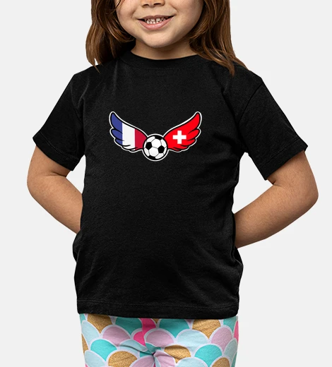 Kids france and swiss flag football angel wi