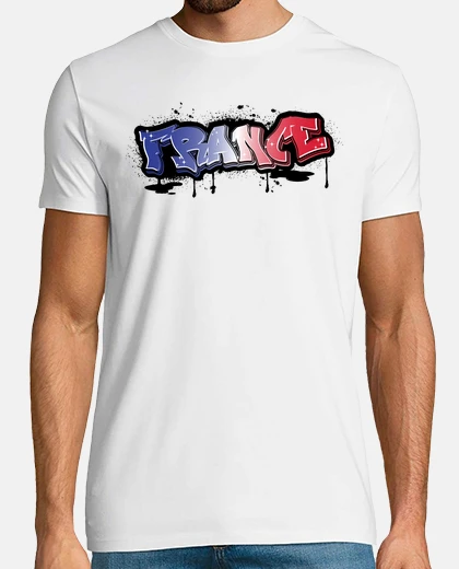 Tee-shirt france drapeau graph street art JO  hip-hop théâtre 